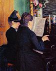 Gustave Caillebotte Canvas Paintings - The Piano Lesson